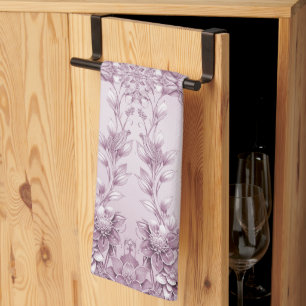 Roze Bloemen Keuken Handdoeken