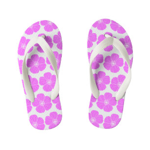 Roze Bloemen Kinder Teenslippers