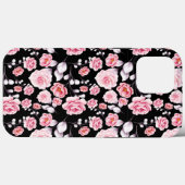 roze bloemen, klassiek en stijlvol Case-Mate iPhone case (Achterkant (horizontaal))