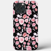 roze bloemen, klassiek en stijlvol Case-Mate iPhone case (Achterkant)