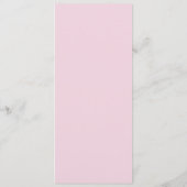 Roze Bloemen Klassiek Menu (Achterkant)