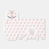 Roze Bloemen Kleine Pompoen Baby shower | Meisje Bedankdoosjes (Uitgevouwen)