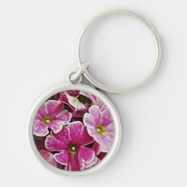 Roze Bloemen Kleine Sleutelhanger