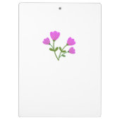 Roze Bloemen Klembord (Achterkant)