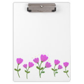 Roze Bloemen Klembord (Voorkant)