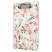 Roze bloemen klembord (Links)