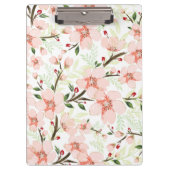 Roze bloemen klembord (Voorkant)