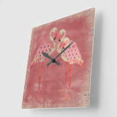  roze bloemen klok (Hoek)