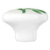 Roze Bloemen Klokvorm Elegant Victoriaans Keramische Knop (Zijkant)