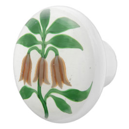 Roze Bloemen Klokvorm Elegant Victoriaans Keramische Knop