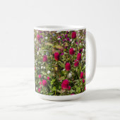 Roze bloemen koffiemok (Voorkant rechts)