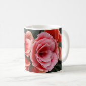 Roze bloemen koffiemok (Voorkant rechts)