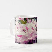 Roze bloemen koffiemok (Voorkant links)