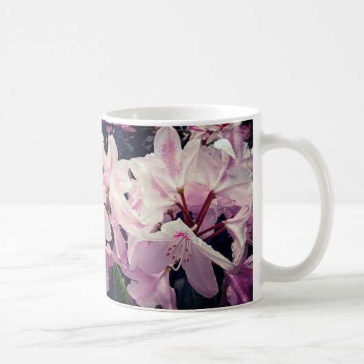 Roze bloemen koffiemok (Rechts)
