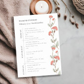 Roze Bloemen Krans Weekend Verjaardag Itinerarium Kaart