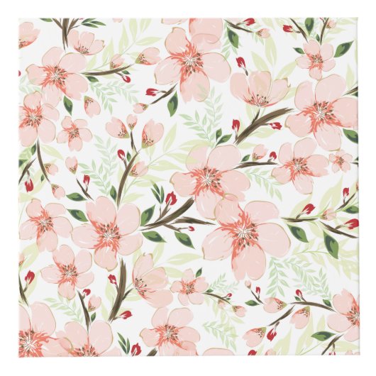 Roze bloemen kubus (Rechts)