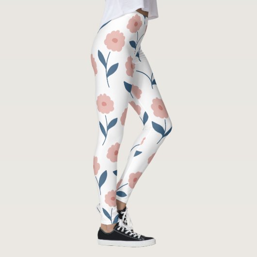 roze bloemen legging (Rechts)
