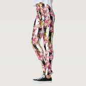 Roze bloemen leggings (Links)