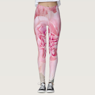 Roze bloemen leggings