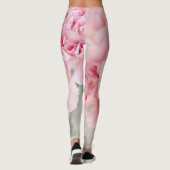 Roze bloemen leggings (Achterkant)