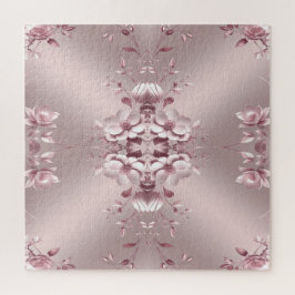 Roze bloemen legpuzzel