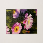 Roze Bloemen Legpuzzel (Horizontaal)