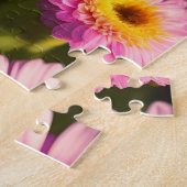 Roze Bloemen Legpuzzel (Zijkant)