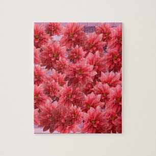 Roze bloemen legpuzzel