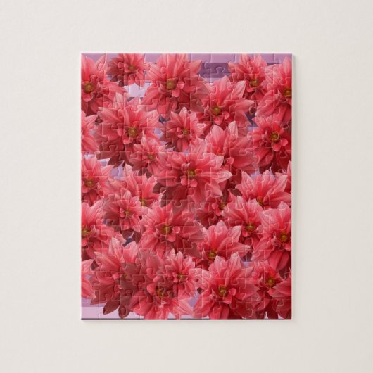 Roze bloemen legpuzzel (Verticaal)