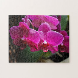 Roze bloemen legpuzzel