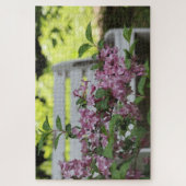 Roze bloemen legpuzzel (Verticaal)