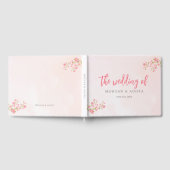Roze Bloemen Lente Cherry Blossom Bruiloft Gastenboek (Volledig)