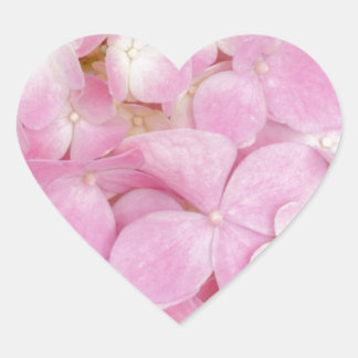 Roze bloemen lente hart sticker