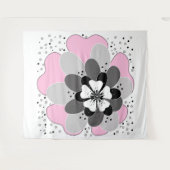 Roze bloemen lente zomer wandkleed (Voorkant (horizontaal))