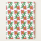 Roze Bloemen Leraren School Huisonderwijs Planner (Achterkant)