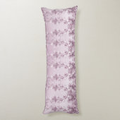 Roze Bloemen Lichaamskussen (Achterkant (Verticaal))