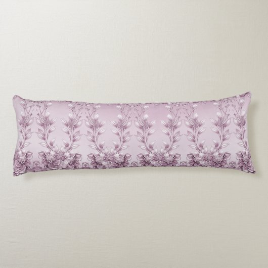 Roze Bloemen Lichaamskussen (Achterkant)