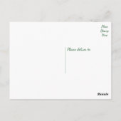  roze bloemen - Liefde, Miss U Hallo Briefkaart (Achterkant)