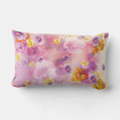 Roze bloemen liefde - Pillow Kussen (Achterkant)