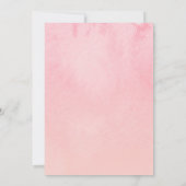 Roze Bloemen Lijst Afstuderen Aankondiging Foto (Achterkant)