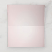 Roze Bloemen Lijst Place Card Plaatskaartje (Binnenkant ongevouwen)