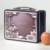 Roze Bloemen Lunchbox (In situ)