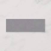 Roze Bloemen Mager Patroon - Mini Visitekaartje (Achterkant)