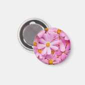Roze bloemen magneet (Voorkant / Achterkant)
