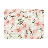 Roze bloemen magneet (Horizontaal)