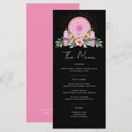 Roze Bloemen Mandala Kristallen Metafysische Bruil Menu