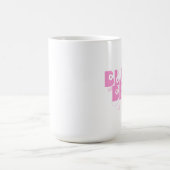 Roze Bloemen Martial Arts Black Belt Koffiemok (Center)