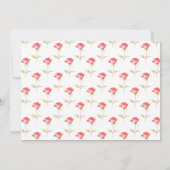 Roze Bloemen Mason Jar Vrijgezellenfeest Kaart (Achterkant)