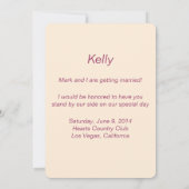 Roze bloemen Mason Jars Bridesmaid Kaart (Achterkant)