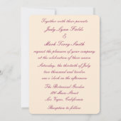 Roze bloemen Mason Jars Wedding Uitnodiging (Achterkant)